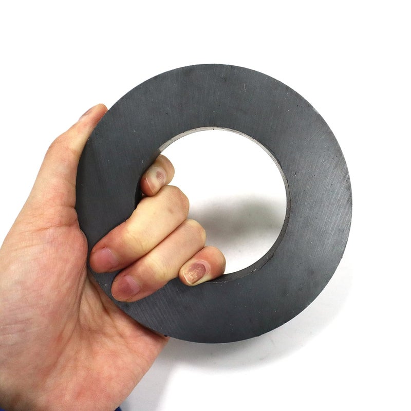 Burnur Ferrite Ring Magnet 4.33In Dia Large Ceramic Ring Magnet with Hole for Science Experiment, Speaker, DIY Projects - Heavy Duty Round Extra Big Magnets - Image 4